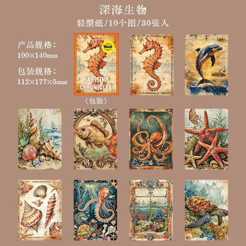 

Блокноты Alideco Морские хроники 30 шт