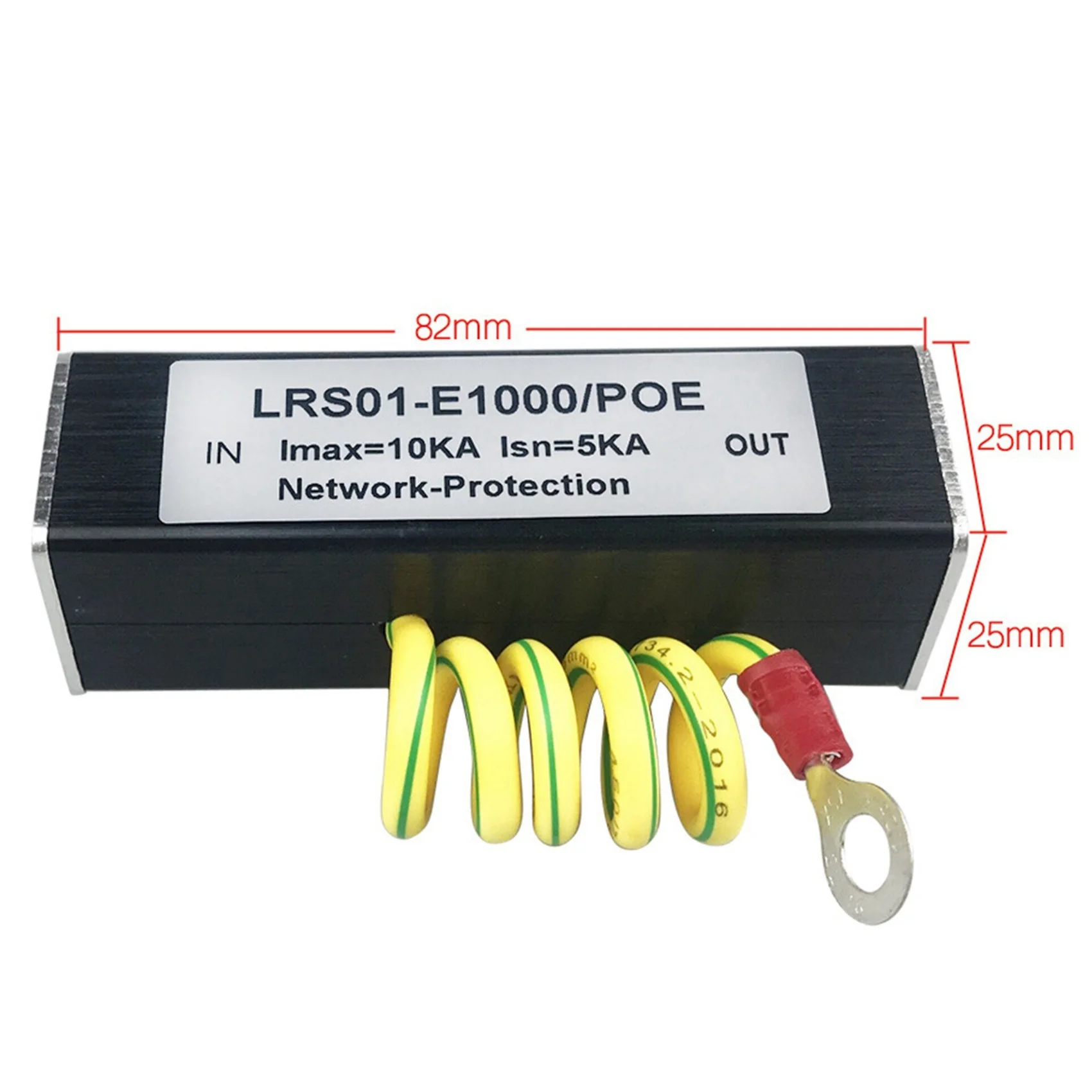Фото Улучшенная IP-камера POE 100/1000M, сетевой коммутатор POE RJ45 и POE, устройство защиты от перенапряжения, разрядник SPD 1000M №3