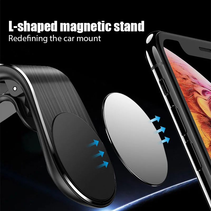 magnetic car phone holder stand for xiaomi redmi note 5a note 8 360 metal air vent magnetic holder in car gps mount holder free global shipping
