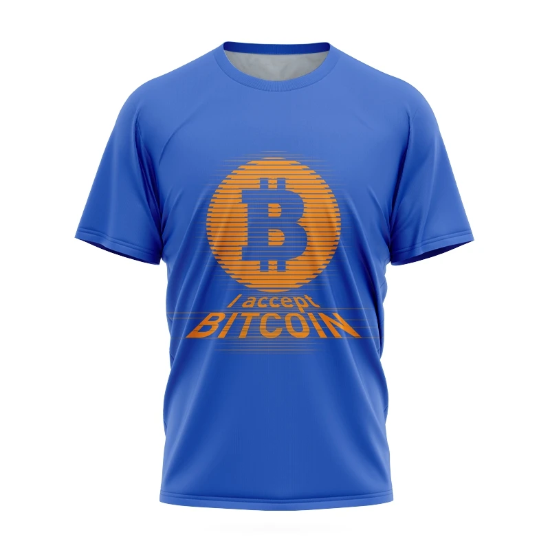 

Men's Bitcoin T-Shirts Short Sleeves Millionaire BTC Cryptocurrency Crypto Miners Harajuku Punk Shirts Homme Fashion Men's Tops