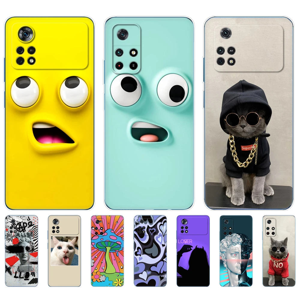 for poco m4 pro 5g 4g case phone back cover for xiaomi poco x4 pro 5g case bag soft silicon tpu bumper funda coque shell etui free global shipping