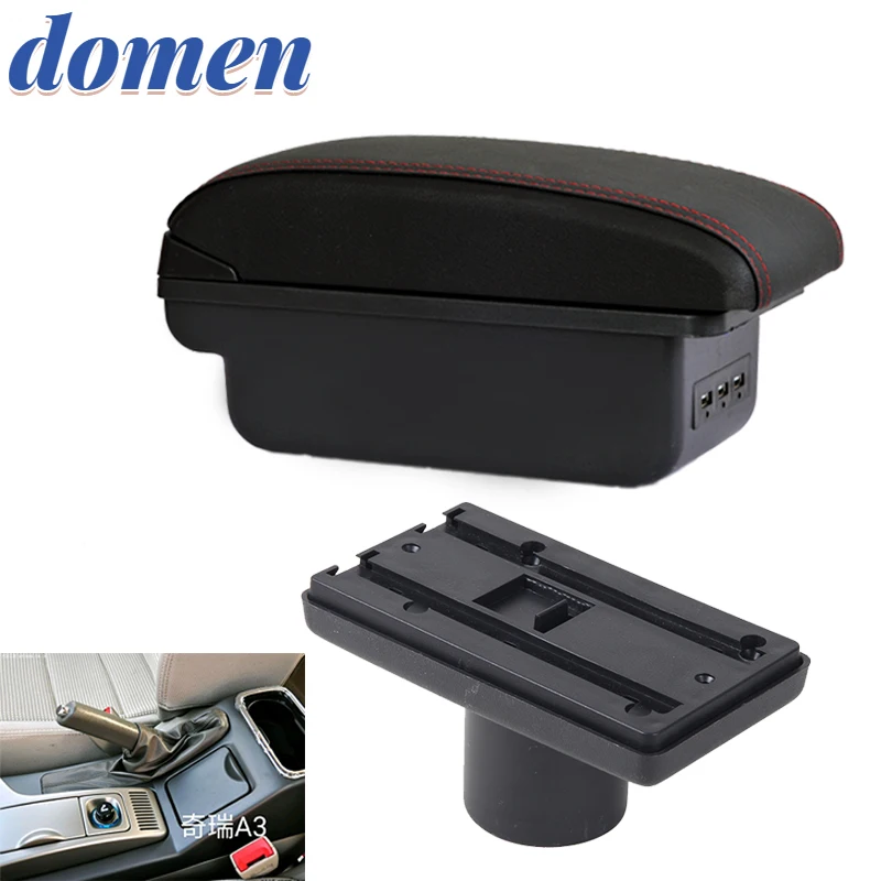 

For Seat Ibiza Center console Arm Rest For Ibiza 6j Ibiza 6L Armrest Box with USB LED