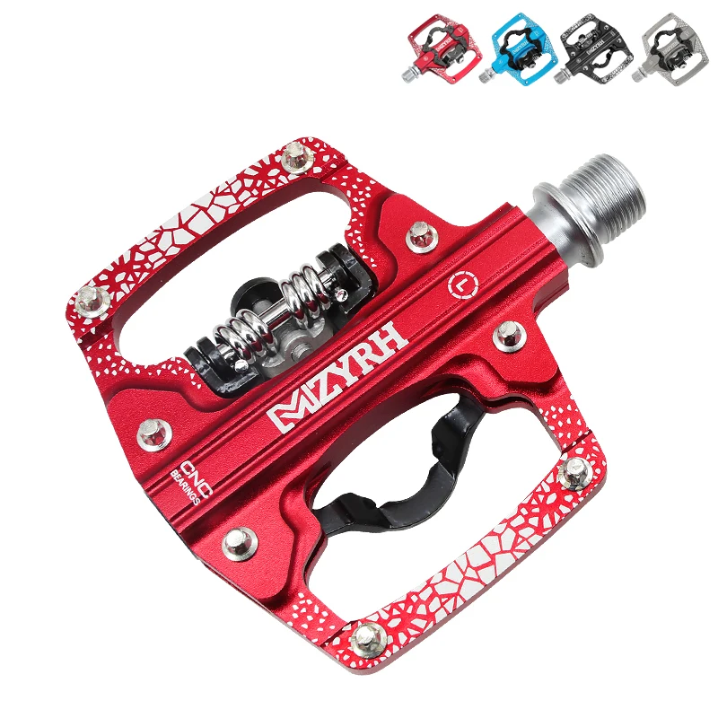 

Велосипедная педаль MZYRH 2 в 1 с бесплатной клиновидной рукояткой, дорожная алюминиевая Нескользящая герметичная подшипниковая велосипедная педаль