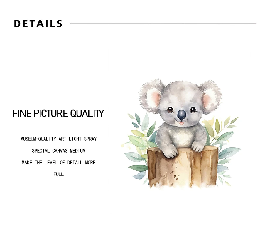 Милый Австралийский постеры с животными принтом Kangaroo Koala холст картина для