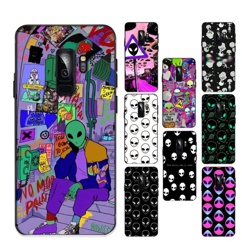 

Cool Alien Phone Case for Samsung S20 lite S21 S10 S9 plus for Redmi Note8 9pro for Huawei Y6 cover