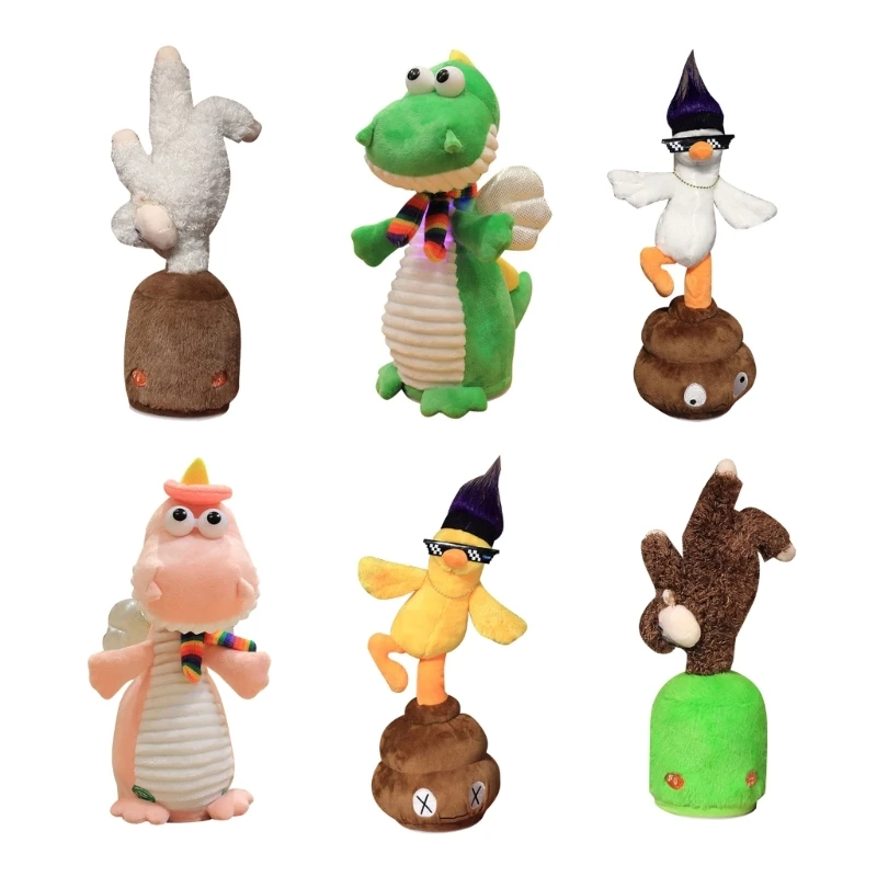 

Electric Plush Cartoon Animals Vent Funny Toy Funny Relieve Toy