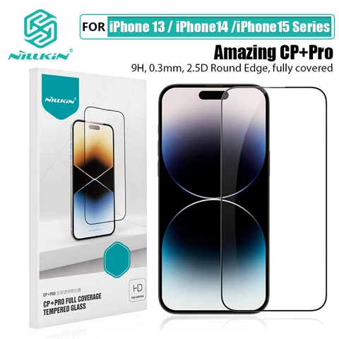 Для iPhone 15 Pro Max защита экрана NILLKIN CP + Pro /H + Pro закаленное стекло для iPhone 14 Pro Max/для iPhone 13 Pro Max