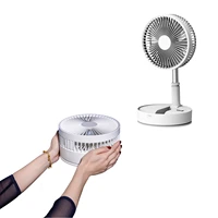 rechargeable folding stand fan multi purpose folding desk fan 4 speeds super quiet adjustable height for home office travel