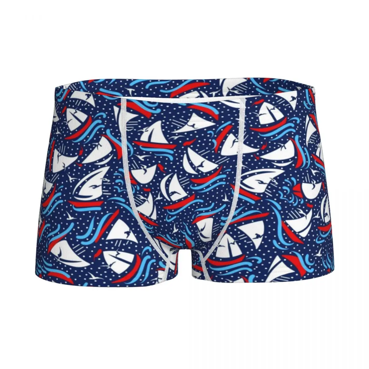 

Boys Sailboat Regatta Navy Nautical Boxers Cotton Youth Underwear Man Panties Popularity Teenage Underpants