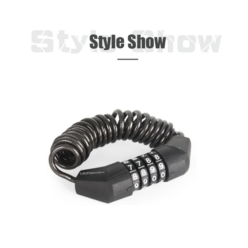 Прочный классический замок для шлема цепочка с 4-значным кодом комбинированный