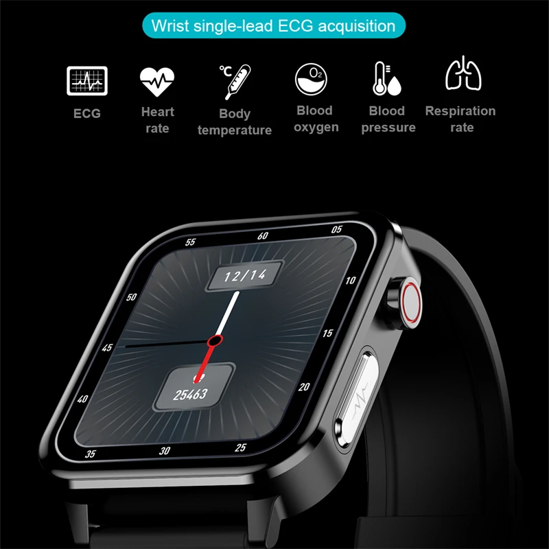 

E86 Smart Watch Bluetooth Call Men Heart Rate Blood Pressure Monitor ECG Fitness Bracelet Sports Waterproof Woman Smartwatch