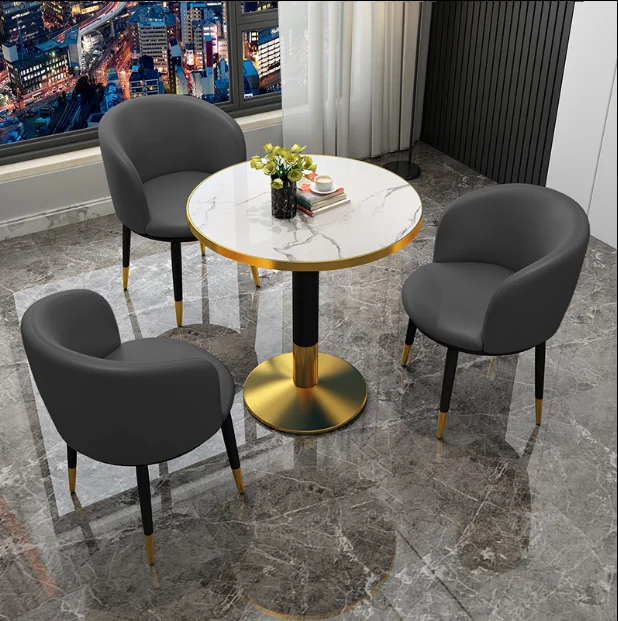 Светильник роскошный стол для переговоров и стул сочетание зоны отдыха кофейни