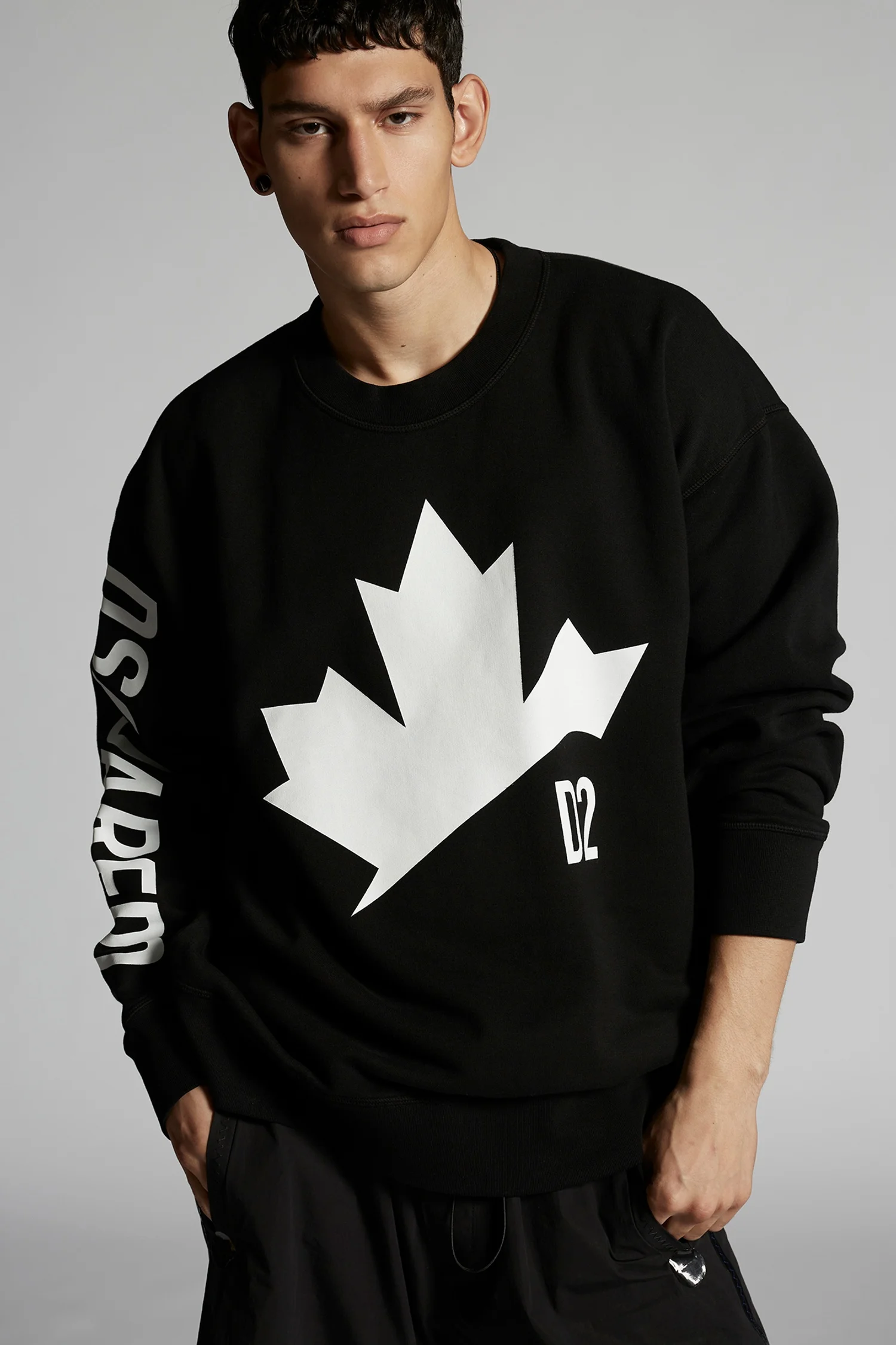 

Men Letter Printed Pullovers Slim Sweatshirts Italian Brand Dsquared2 New Male DSQ2 Men's Hip Hop Casual Sweatshirt Size M-3XL