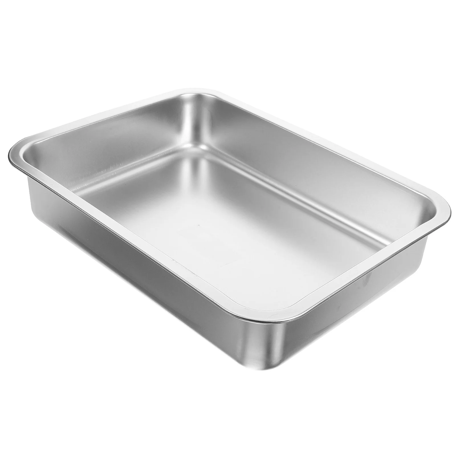 Ящик для кошачьего туалета из нержавеющей стали большой металлический поднос