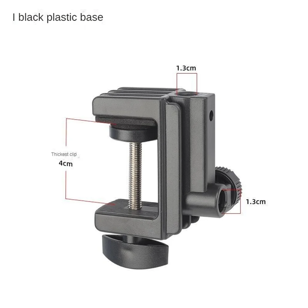 

Aluminum Alloy Bracket Clamp Accessories DIY Fixed Metal Clip Fittings Screw Camera Holders for Broadcast Microphone Desk Lamp