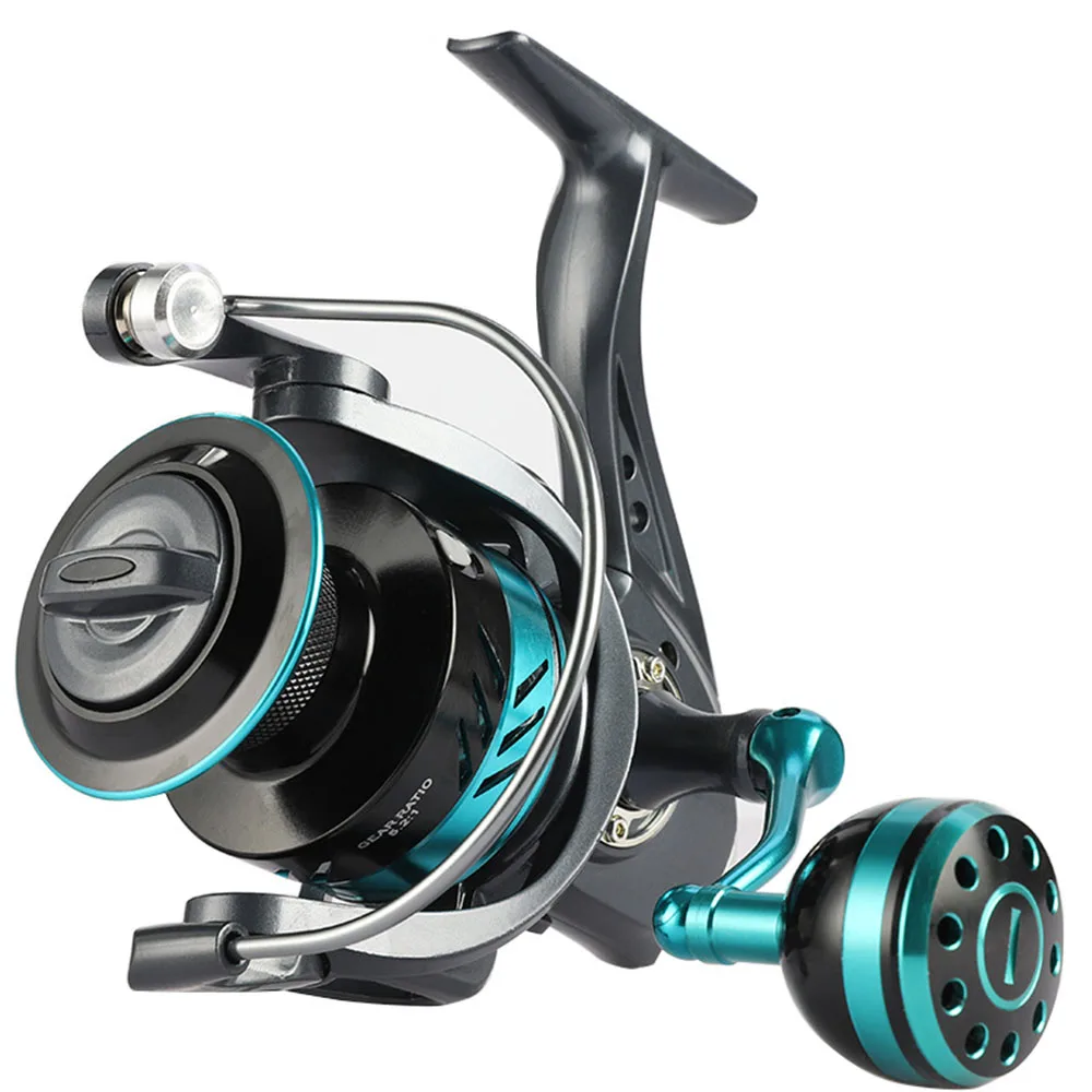 

Рыболовная катушка, полностью Металлическая спиннинговая катушка, максимальное усилие фрикциона 10 кг, Высокая Скорость 5,2: 1, передаточное ч...