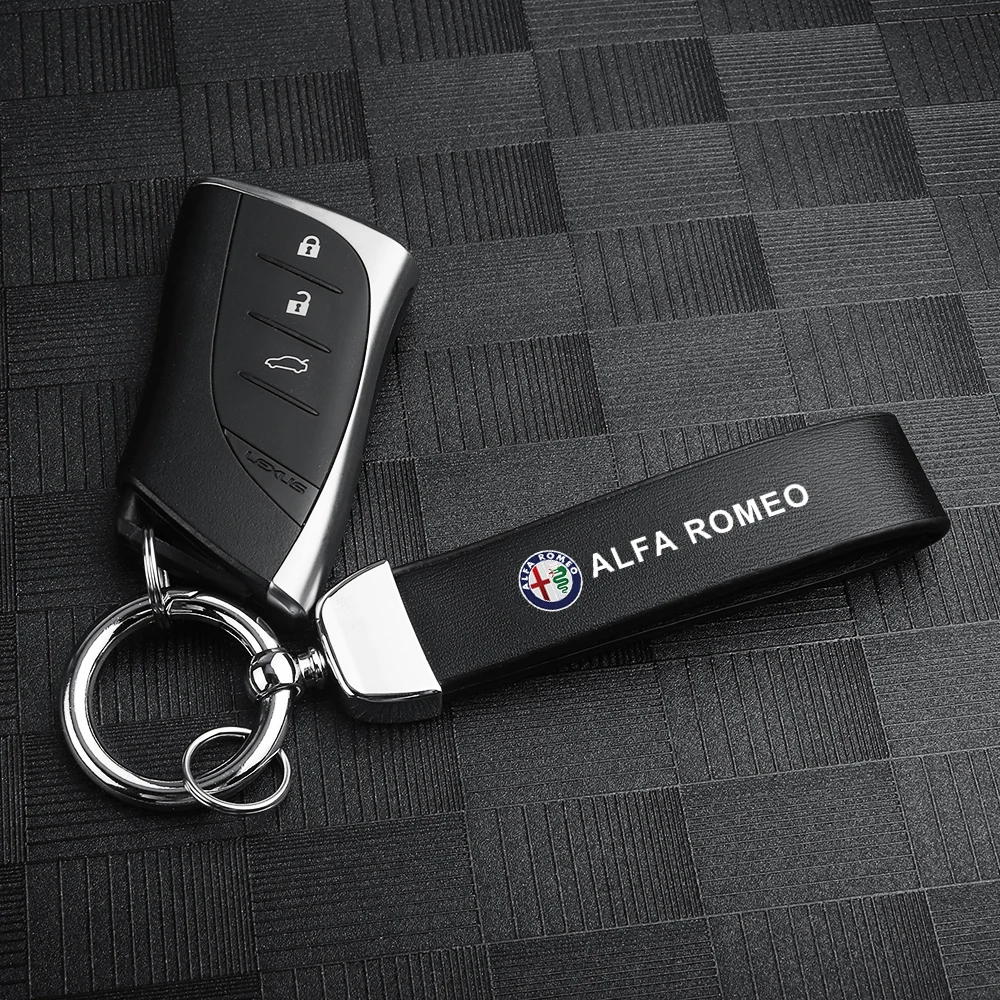 2 шт. брелок из искусственной кожи деловой подарок кожаный для Alfa Romeo Giulietta Giulia GT Mito