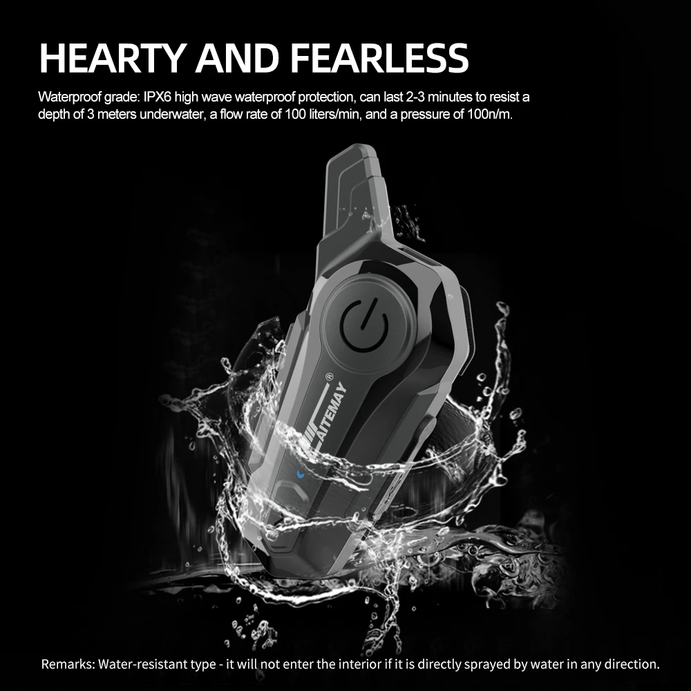 Bluetooth-гарнитура для мотоциклетного шлема 1 шт./2 шт.