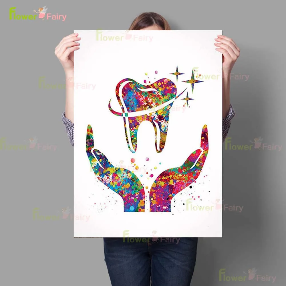 

Настенная картина с зубами на холсте