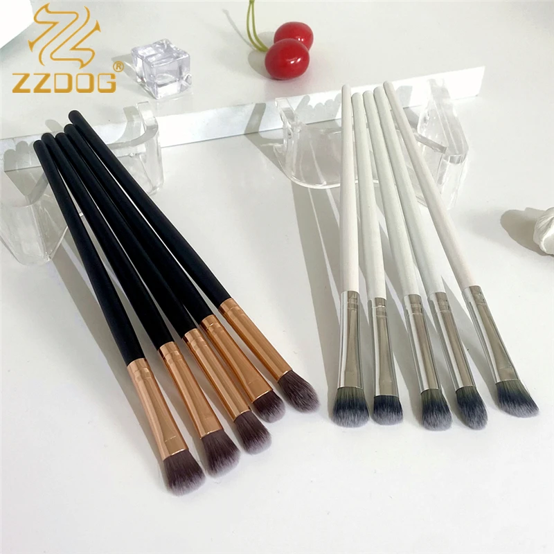 

ZZDOG 5Pcs Professional Makeup Brushes Set Details Beauty Tools Natural Hair Eye Shadow Highlight Nose Shadow Cosmetics Brush