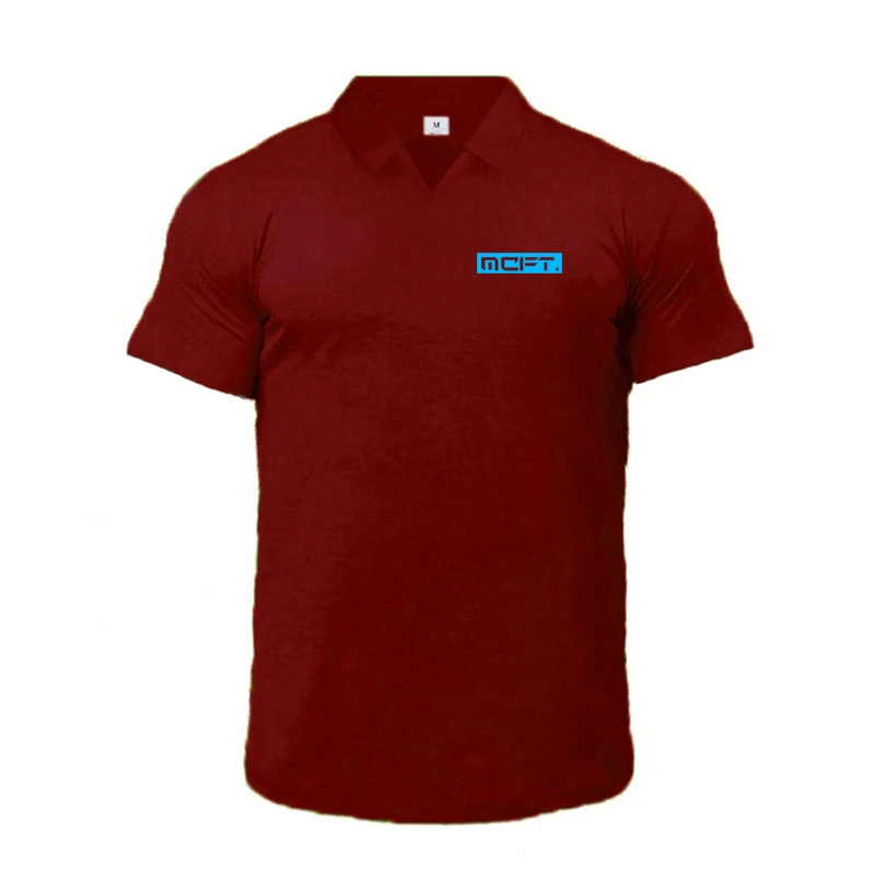 

Korean Style Men's Summer Cotton Short-sleeve POLO T-shirt Slim Lapel Polo Shirt Casual Business T-shirt Easy To Match Men Tops