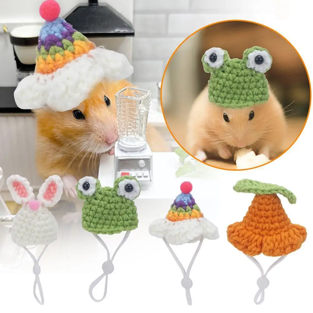 

Mini Snake Hat Guinea Pig Hat With Adjustable Chin Strap Bearded Dragon Hamster Hat For Chinchilla Small Animal Christmas Decor