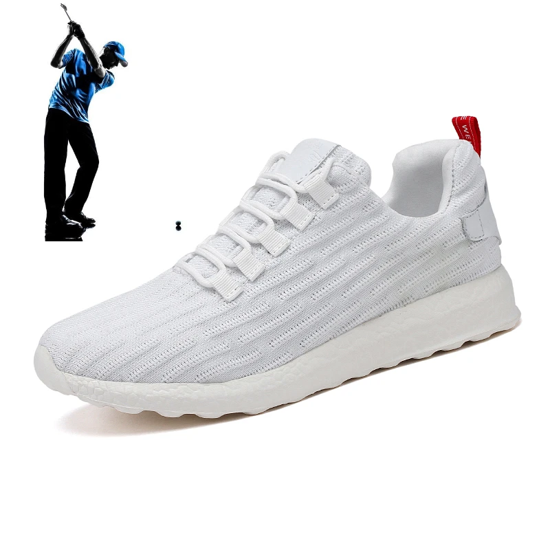 Men's Golf Shoes Large Size Comfortable Lightweight Golf Walking Shoes Mesh Breathable Men's Workout Fitness Sneakers 39-47