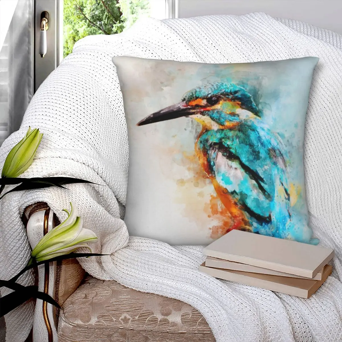 Наволочка для подушки с принтом 45x45 см