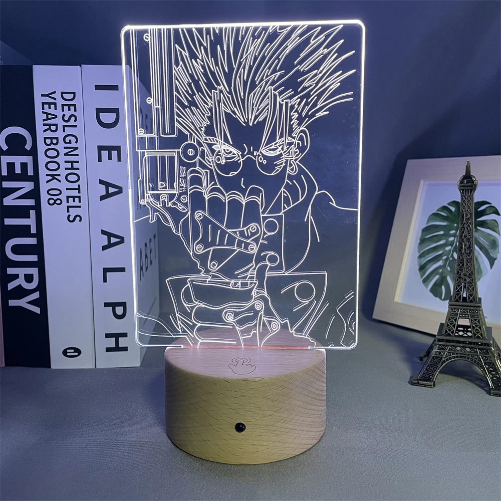 

3d Lamp Anime Trigun Vash The Stampede LED Night Light for Kid Room Deco Birthday Gift Manga Vash The Stampede Trigun Night Lamp