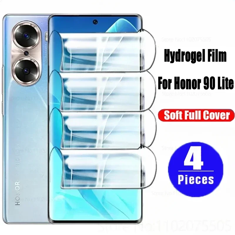 4Pcs Screen Protectors For Honor 90 Lite 70 80 60 50 100 Pro Hydrogel Film Magic 6 5 X8A X9A X7A X9B X8B