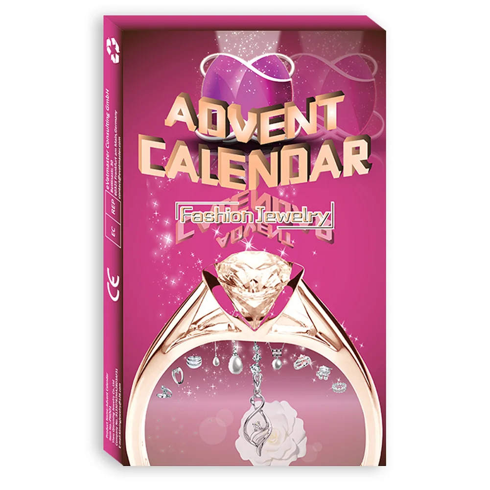 Ювелирные изделия Адвент-календарь 2024 Рождественский адвент-календарь ожерелье