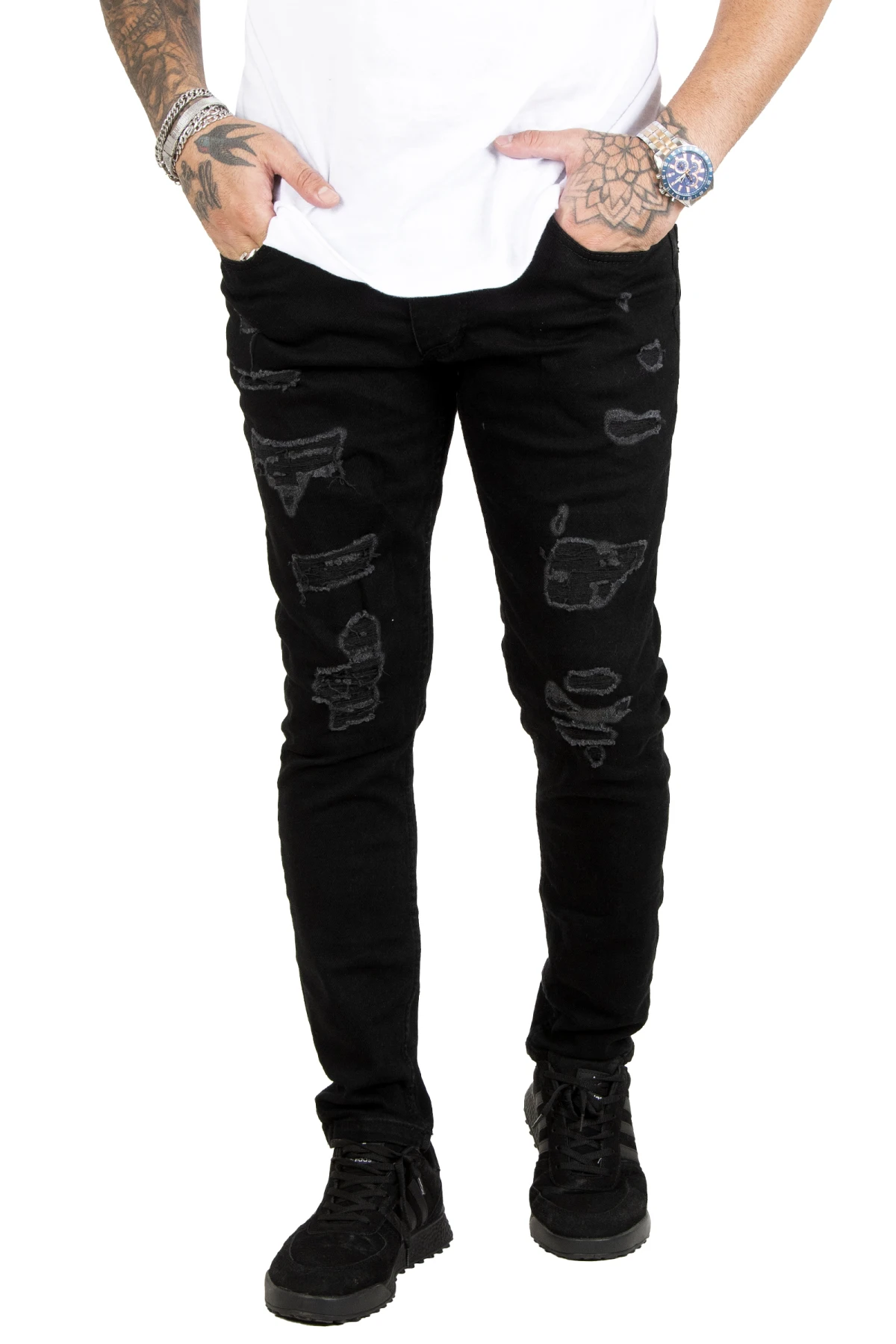 DeepSEA slit Slim Fit lycra men's jeans 2205126