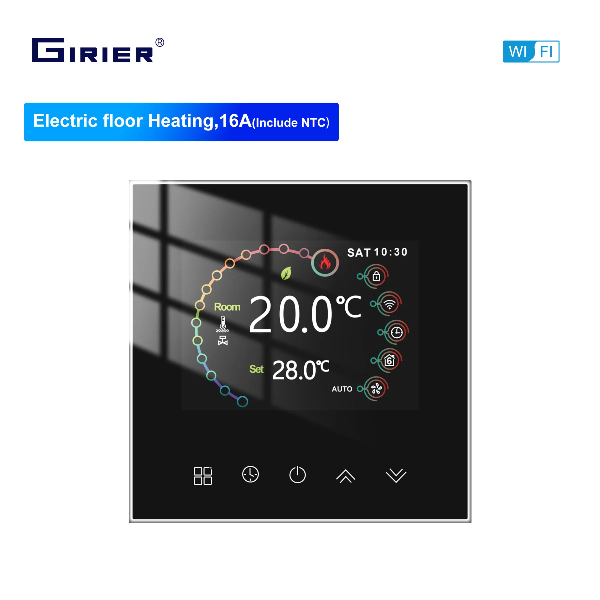 

Умный Wi-Fi термостат GIRIER Tuya для воды/Электрического Подогрева пола, газового котла, контроллер температуры для дома, работает с Alexa Hey Google