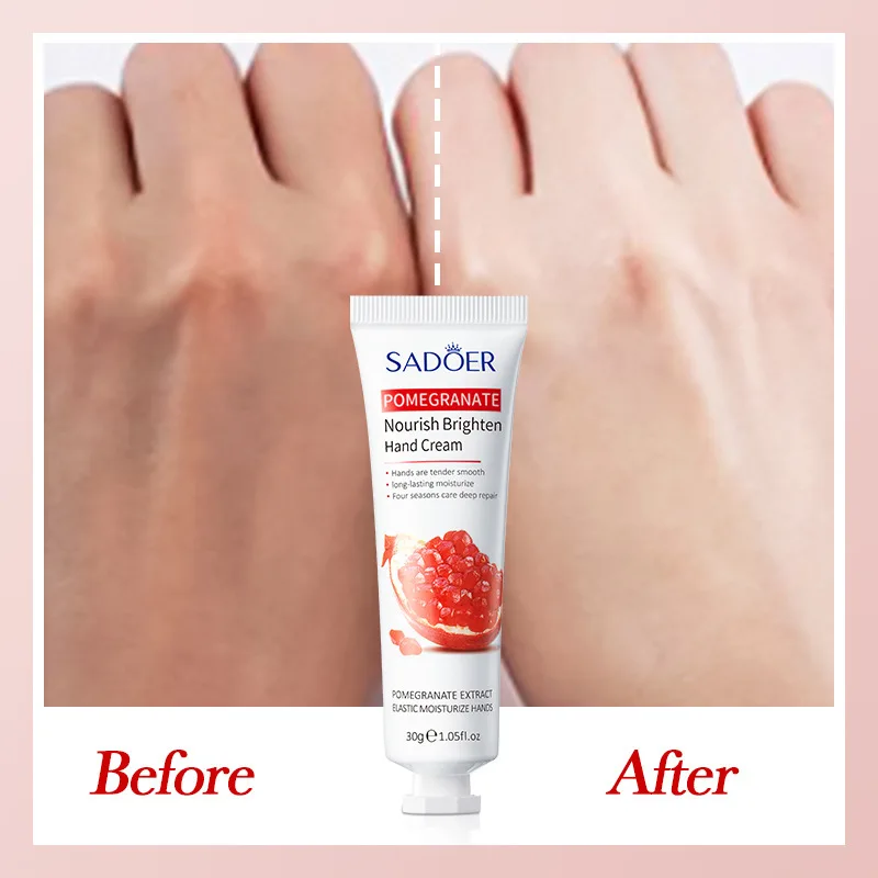 Pomegranate Whitening Dry Skin Care Anti-aging Hand Cream Anti-chapping Nourish Products