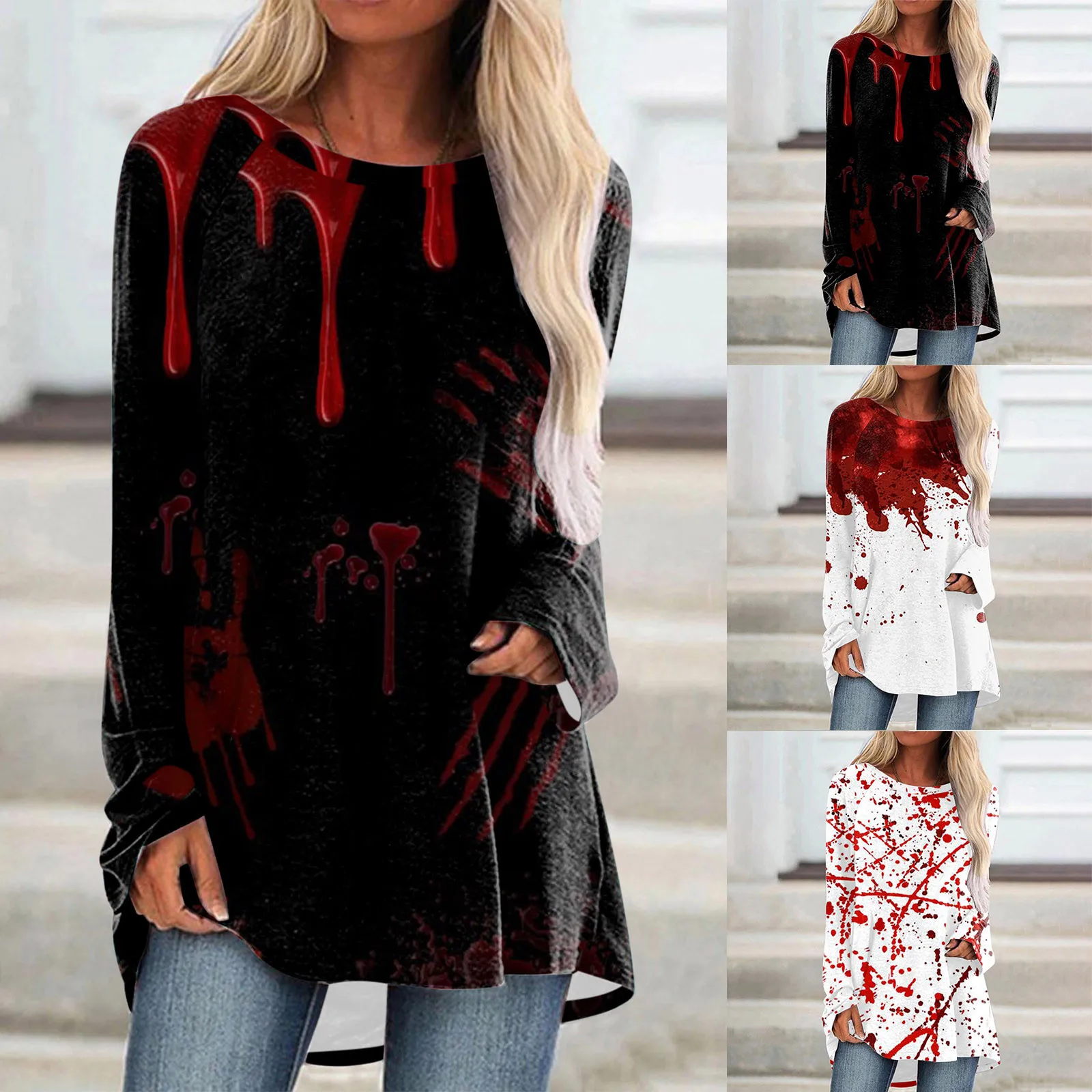 

Women Casual Top Square Neck Short Sleeve Button Slit Print T Shirt Medium Womens Shirts Womens Colo Tees Knit Tops