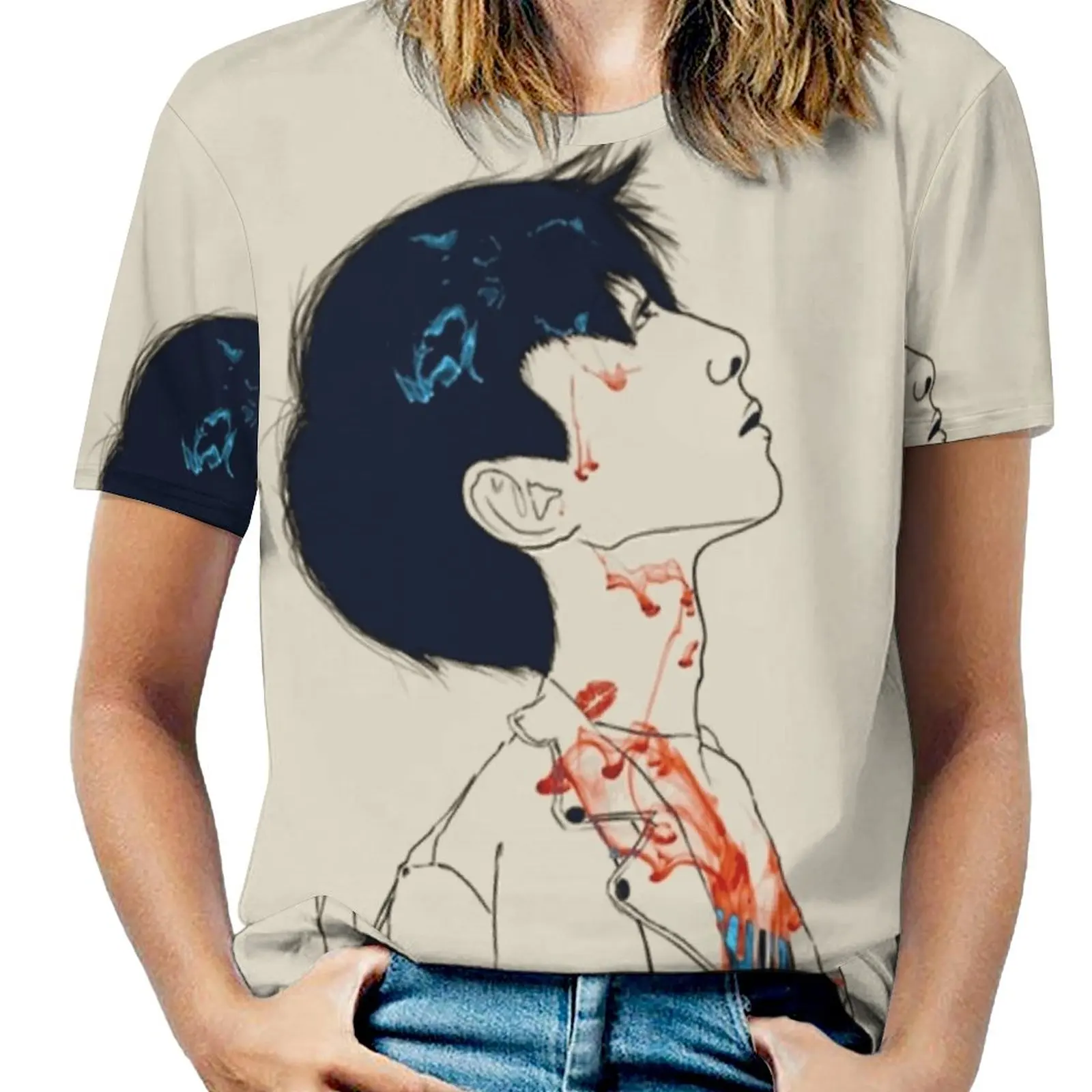 Женская футболка Oh The Fire весенне-летние футболки с принтом пуловер круглым