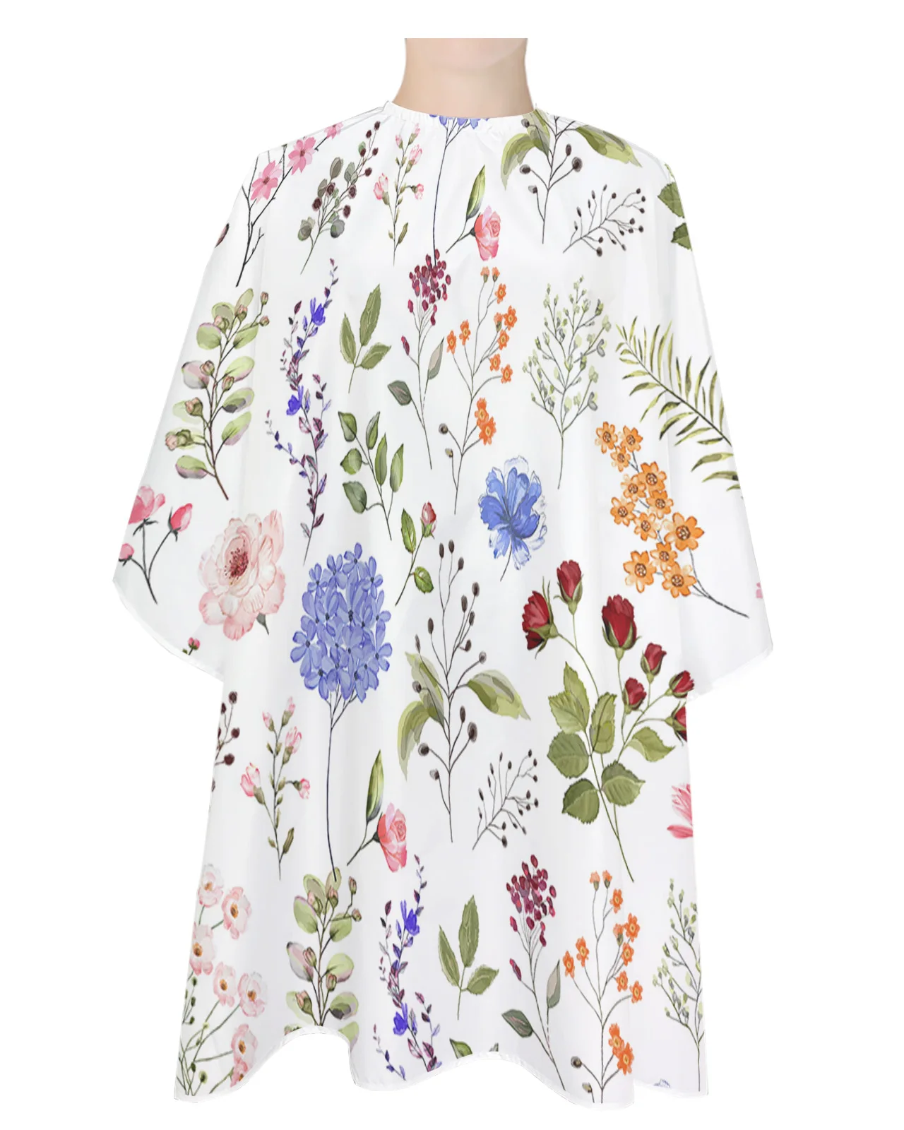 

Vintage Herb Floral Flower Plant Barber Apron Waterproof Beauty Salon Hairdressing Apron Hairdresser Cape Apron