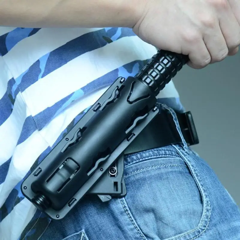 

Universal 360 Degree Rotation Baton Black Stick Tool Adjustable Telescopic Cover Rod Equipment Defensive