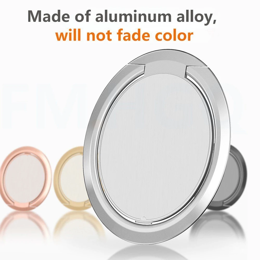 

Ultra Thin Magnetic Mobile Phone Holder 360 Disc Rotating Metal Mobile Phone Ring Buckle Holder For All Mobile Phones