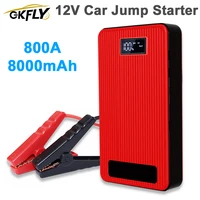 12v car jump starter 8000mah power bank auto starting device 800a car battery booster emergency buster for 3 0l gas 2l diesel