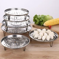 multifunction stainless steel steamer rack tableware shelf folding dumplings tray steam cooker stand kitchen cooking accessories