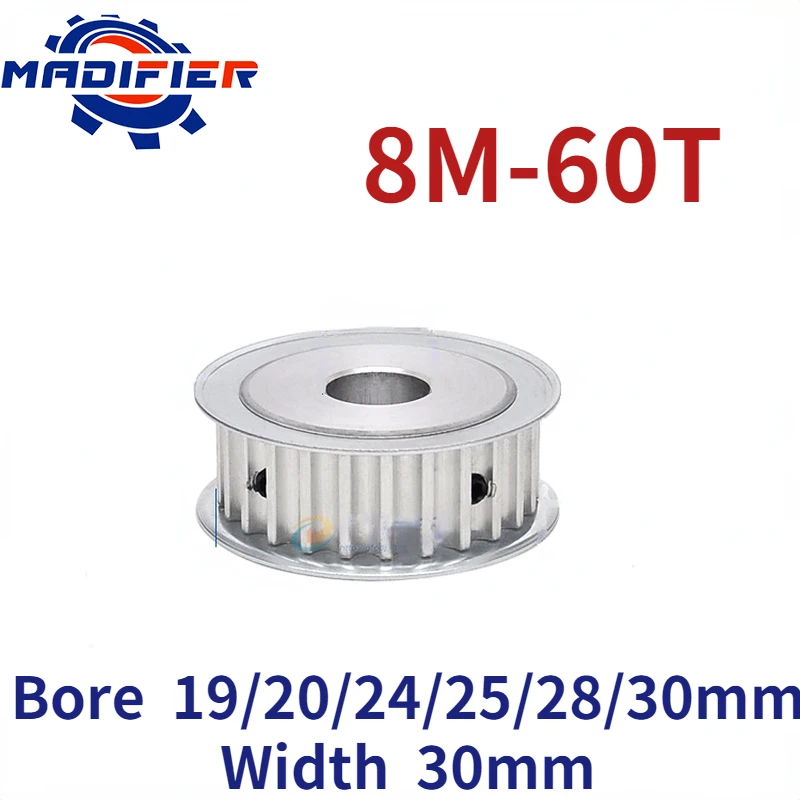 

8M 60 Teeth AF double-sided flat synchronous wheel groove width 30mm hole 19/20/24/25/28/30mm
