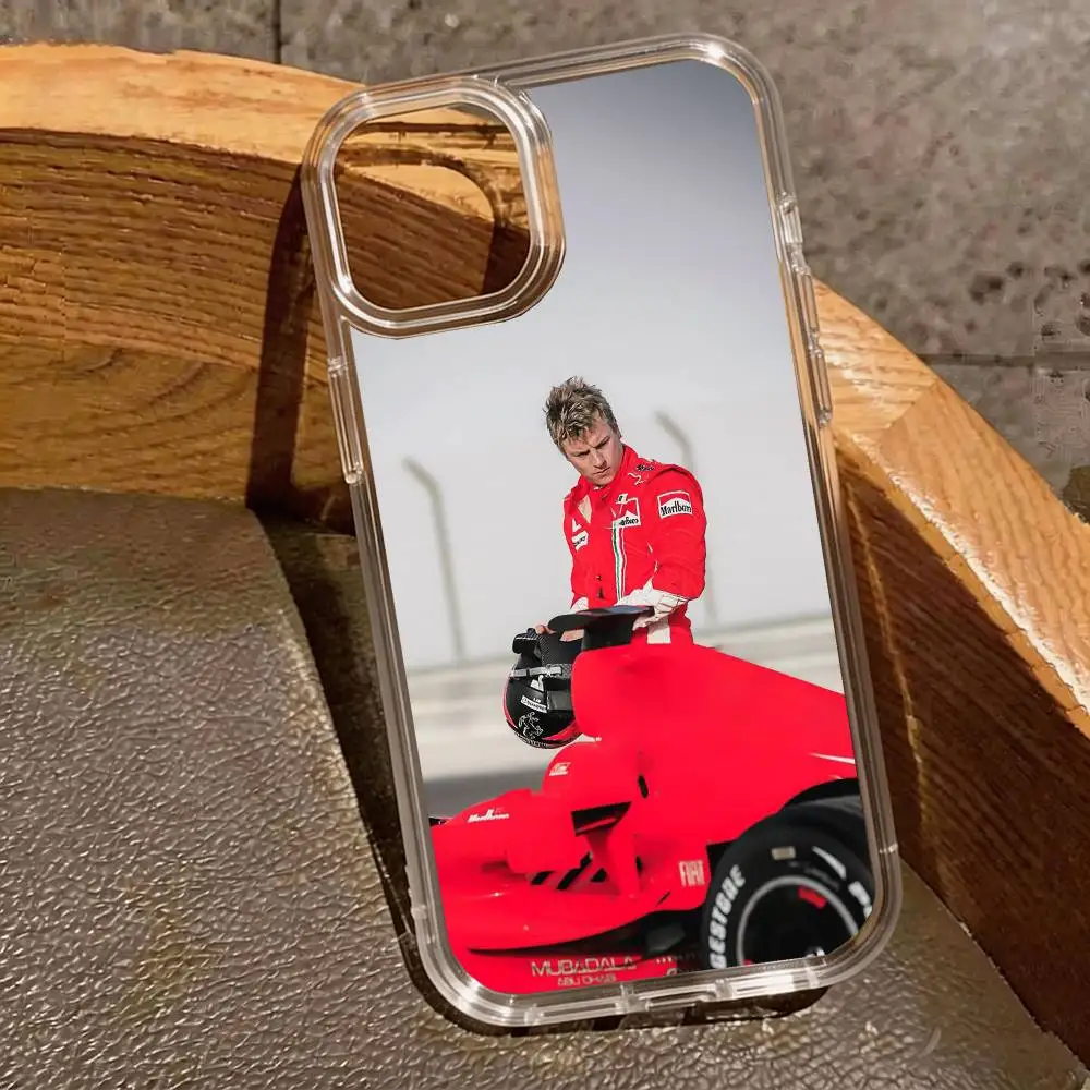Фото Чехол для телефона K-Kimi Raikkonen Motor Driver, прозрачный, силиконовый, мягкий, для iPhone 17 16 15 14 13 12 11 Mini Pro Max Plus №4