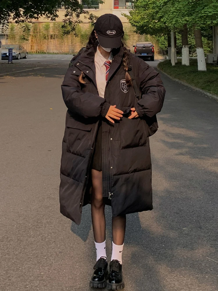 

Womens Parkas Winter Coat Female Trench Jacket Women Maxi Long Parka Mujer Cotton Padded Overcoat Casual Oversize Windbreaker