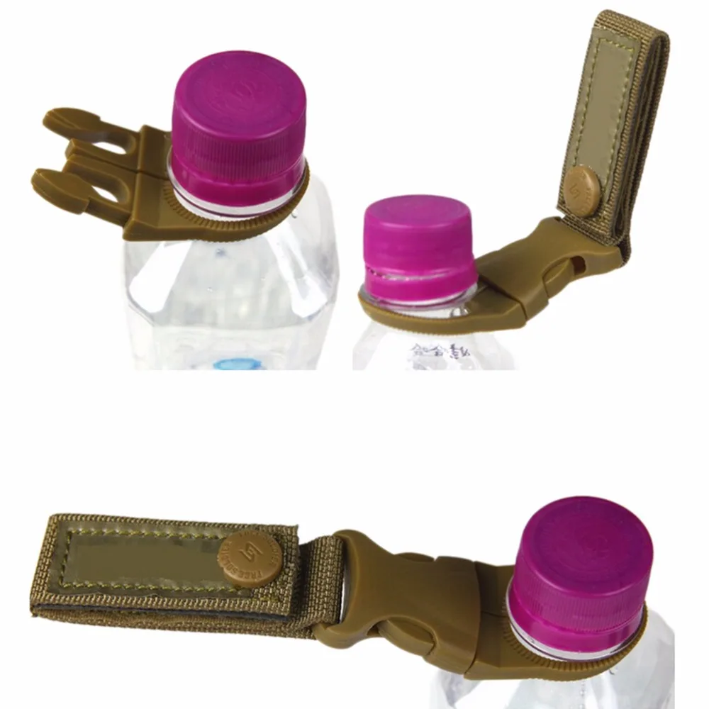 

1pcs Outdoor Tactical Nylon Webbing Buckle Hook Water Bottle Holder Clip EDC Climb Carabiner Belt Backpack Hanger Camp