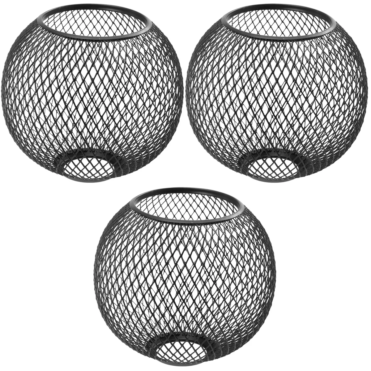 

Lamp Shade Light Cage Lampshade Shades Metal Chicken Wire Guard Iron Bulb Out Hollow Decor Fittings Vintage Farmhouse Rattan