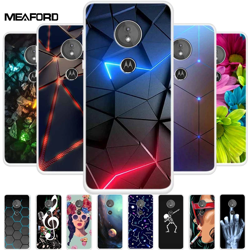 For Moto E4 Plus Cases E5 Luxury Soft TPU Silicone Clear Phone Motorola Back Covers Bumper E4Plus +