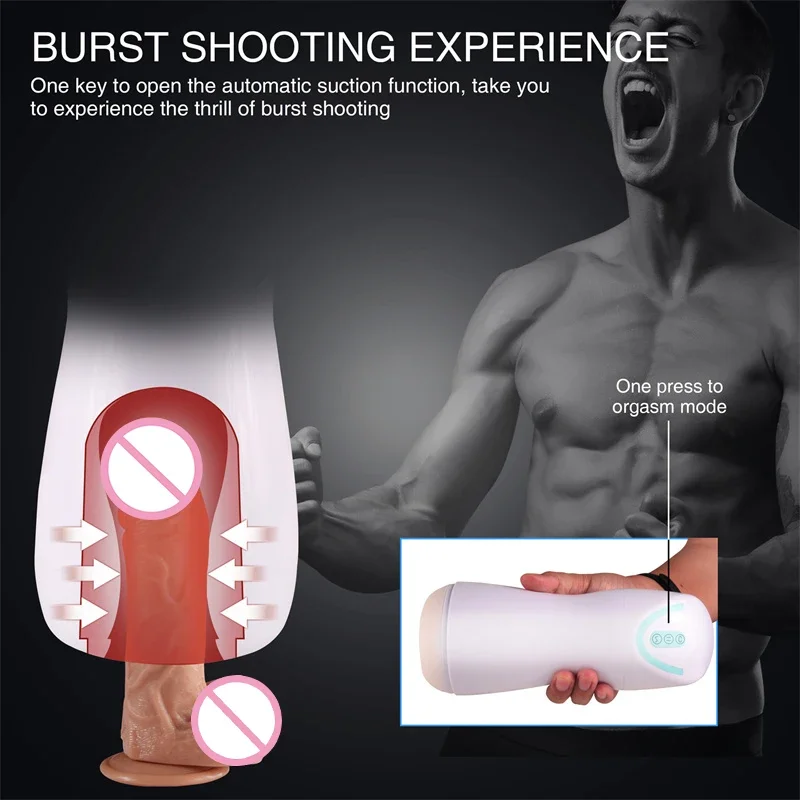 

Mouth Blowjob Masturbator Man Vibrating Magic Wand Sextoy Male Vibrating Magic Wand Automatic Vagina Cup Pussy For Men Toys