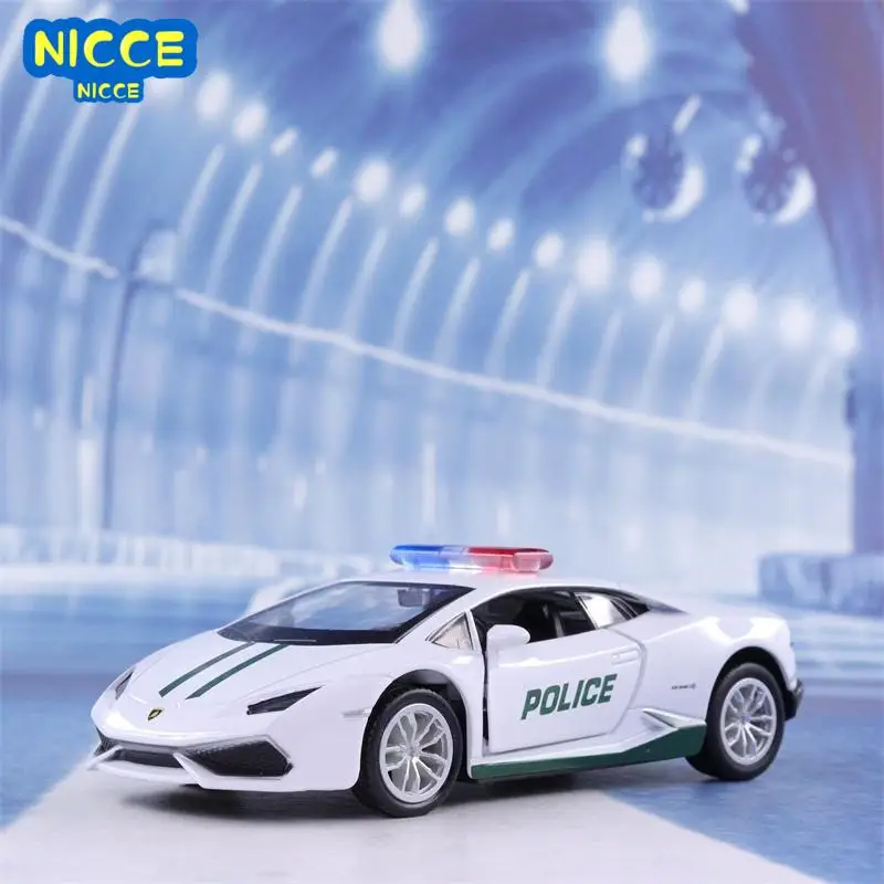 

Nicce 1:36 Lamborghini Huracan, модель автомобиля из сплава для полиции Ближнего Востока, игрушка с откидной спинкой для подарка, коллекция игрушек F141