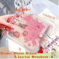 skysonic square binder collect book diy sleeves notebook refill papers idol goo card journal glitter bullet hand book